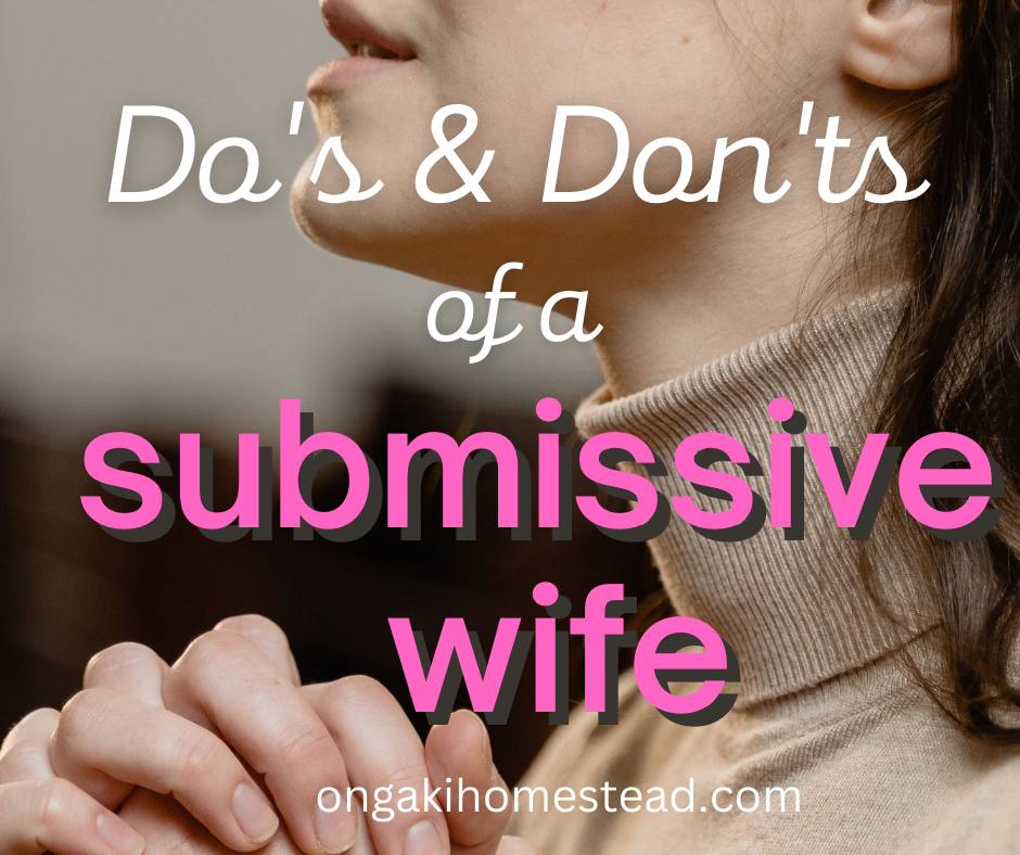 The Do’s & Don’ts Of A Submissive Wife